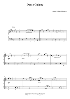 Danse Galante von Georg Philipp Telemann (Download) 