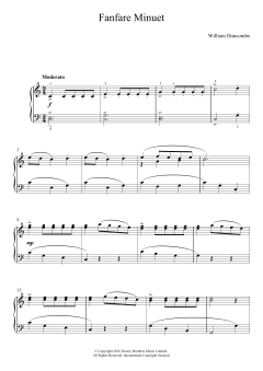 Fanfare Minuet von William Duncombe (Download) 
