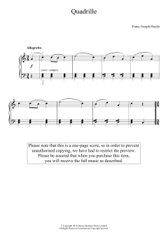 Quadrille von Franz Joseph Haydn (Download) 