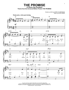 The Promise (I'll Never Say Goodbye) von Alan Bergman (Download) 