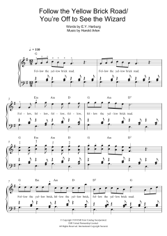 Follow The Yellow Brick Road von Harold Arlen (Download) 