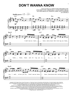 Don't Wanna Know von Adam Levine (Download) 