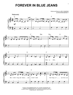 Forever In Blue Jeans von Neil Diamond (Download) 