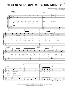 You Never Give Me Your Money von The Beatles (Download) 