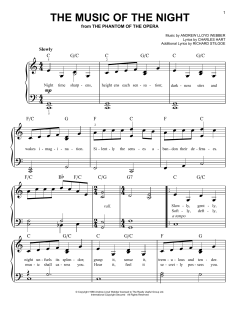The Music Of The Night von Andrew Lloyd Webber (Download) 