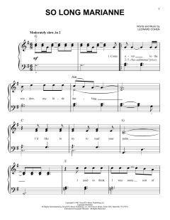 So Long Marianne von Leonard Cohen (Download) 