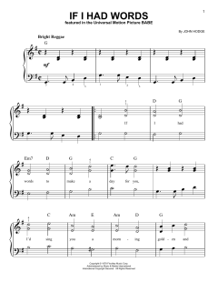 If I Had Words von John Hodge (Download) 
