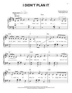 I Didn't Plan It von Sara Bareilles (Download) 