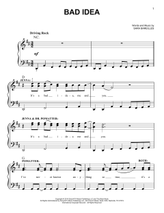 Bad Idea von Sara Bareilles (Download) 