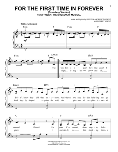 For The First Time In Forever von Robert Lopez (Download) 