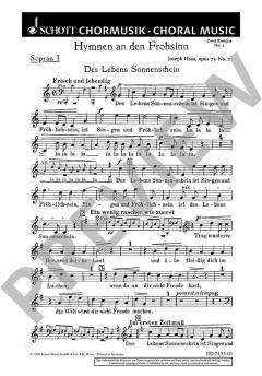 Hymnen an den Frohsinn op. 73 Nr. 1 von Joseph Haas 