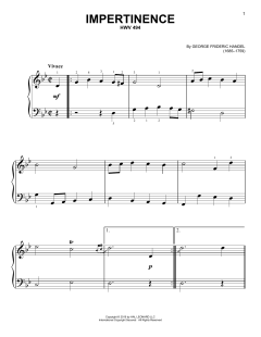 Impertinence, HWV 494 (Download) 