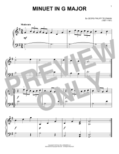 Minuet In G Major (Download) 