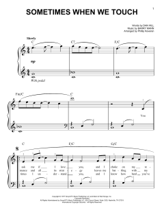 Sometimes When We Touch von Dan Hill (Download) 