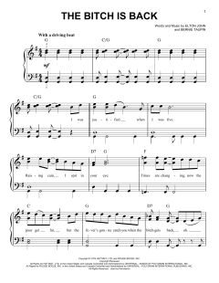 The Bitch Is Back von Elton John (Download) 