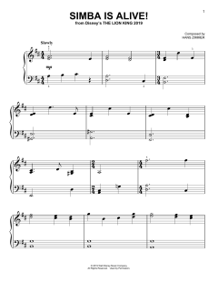 Simba Is Alive! von Hans Zimmer (Download) 
