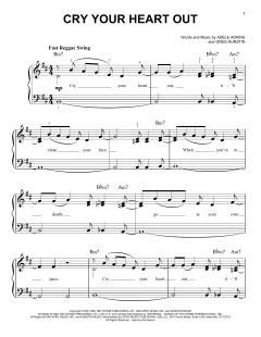 Cry Your Heart Out von Adele (Download) 