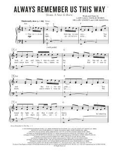 Always Remember Us This Way von Lady Gaga (Download) 