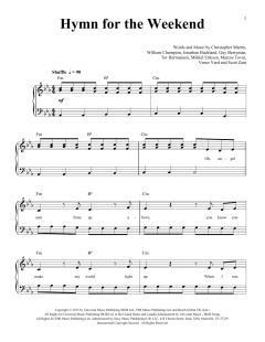 Hymn For The Weekend von Coldplay (Download) 