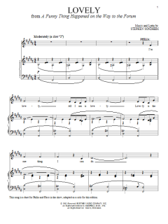 Lovely von Stephen Sondheim (Download) 