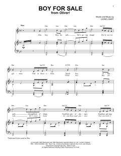 Boy For Sale von Lionel Bart (Download) 