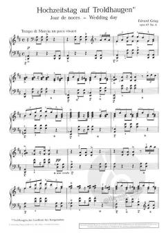 Hochzeitstag auf Troldhaugen op. 65/6 von Edvard Grieg 