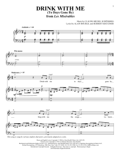 Drink With Me (To Days Gone By) von Alain Boublil (Download) 