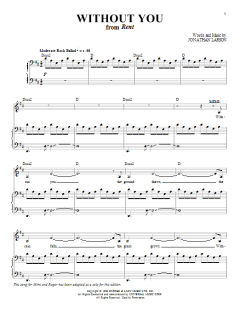 Without You von Jonathan Larson (Download) 