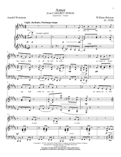 Amor von William Bolcom (Download) 