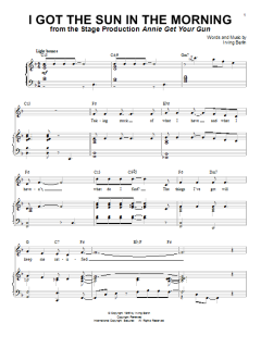I Got The Sun In The Morning von Irving Berlin (Download) 