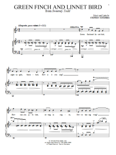 Green Finch And Linnet Bird von Stephen Sondheim (Download) 