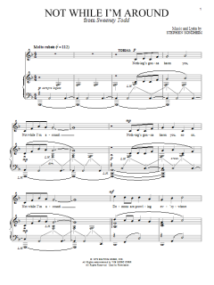 Not While I'm Around von Stephen Sondheim (Download) 
