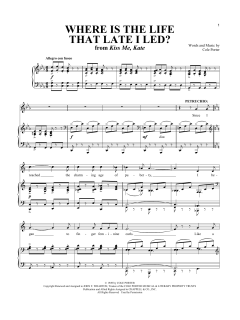 Where Is The Life That Late I Led? von Cole Porter (Download) 