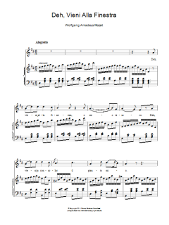 Deh, Vieni Alla Finestra von Wolfgang Amadeus Mozart (Download) 