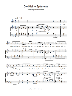 Die Kleine Spinnerin K.531 von Wolfgang Amadeus Mozart (Download) 
