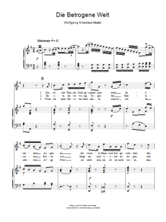 Die Betrogene Welt (The Deceiving World) K.474 von Wolfgang Amadeus Mozart (Download) 