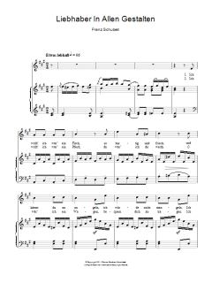 Liebhaber In Allen Gestalten von Franz Schubert (Download) 