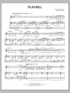 Playbill von John Bucchino (Download) 