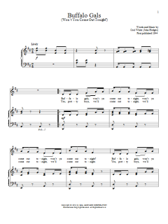 Buffalo Gals (Won't You Come Out Tonight?) von John Hodges (Download) 