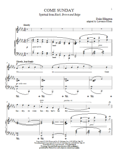 Come Sunday von Duke Ellington (Download) 