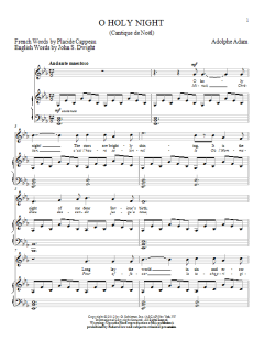 O Holy Night von John S. Dwight (Download) 