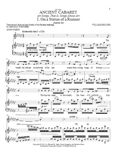 Ancient Cabaret von William Bolcom (Download) 