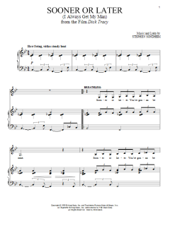 Sooner Or Later (I Always Get My Man) von Stephen Sondheim (Download) 
