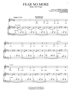 Fear No More von Stephen Sondheim (Download) 