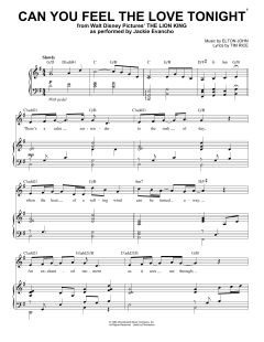 Can You Feel The Love Tonight von Tim Rice (Download) 