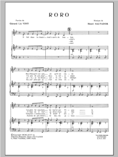 Roro von Henri Salvador (Download) 