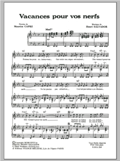 Vacances Pour Vos Nerfs von Henri Salvador (Download) 
