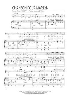 Chanson Pour Marilyn von Claude Nougaro (Download) 