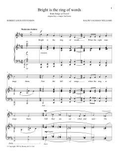 Bright Is The Ring Of Words von Robert Louis Stevenson (Download) 