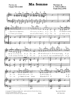 Ma Femme von Claude Nougaro (Download) 